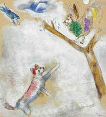 Chagall - le coq et le renard
