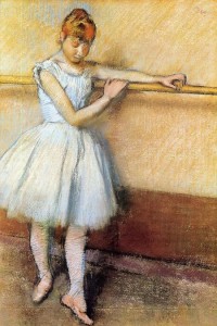 Degas - bailarina na barra