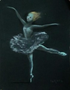 Edith - bailarina crianca azul