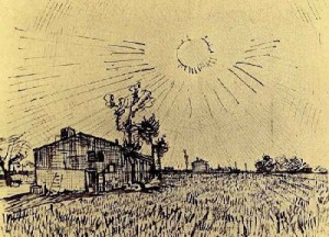Sol_VanGogh_campo-com-casa_1888