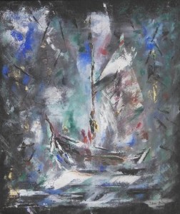 Ivan-Barco colorido em fundo escuro